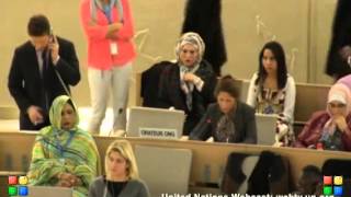 7 March 2013 Panel Discussion on Genocide 25th Human Rights Council, Entisar al Obady (English)