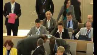 Valérie de Chambrier Item 4 GD 25th Session of Human Rights Council (French)