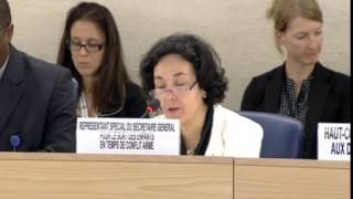 22nd Special Session of Human Rights Council, Ms Leila Zerrougui, SRSG for Children and Armed Confl