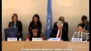 Opening Session 24th session of the HRC - Navi Pillay adressing executions in Iraq