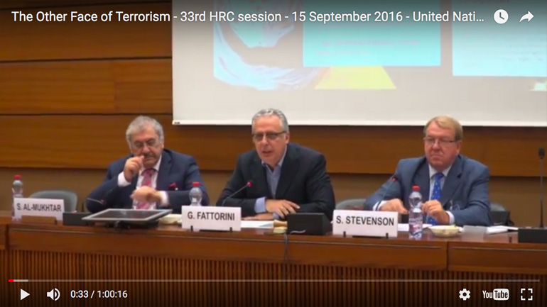 Exporting Terrorism and Sectarian Discrimination  - 33rd  session of the UN Human Rights Council - United Nations  -  22 September 2016