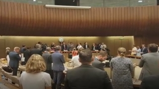 High Commissioner for Human Rights, Zeid Ra'ad Al Hussein receives a standing ovation after his final address to the UN as HC