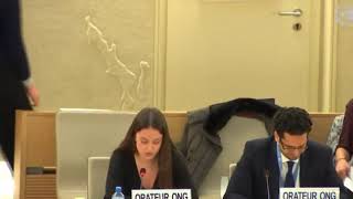 40th Session UN Human Rights Council - Climate Change under General Debate Item 3 - Aida Sahraoui Soler
