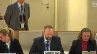 40th Session UN Human Rights Council - ID with Special Rapporteur under Item 7 - Mr. Christopher Gawronski