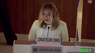 Tiril Andresen from GICJ - 49th Session of the UN HRC - Interactive Dialogue on Tigray ITEM 2