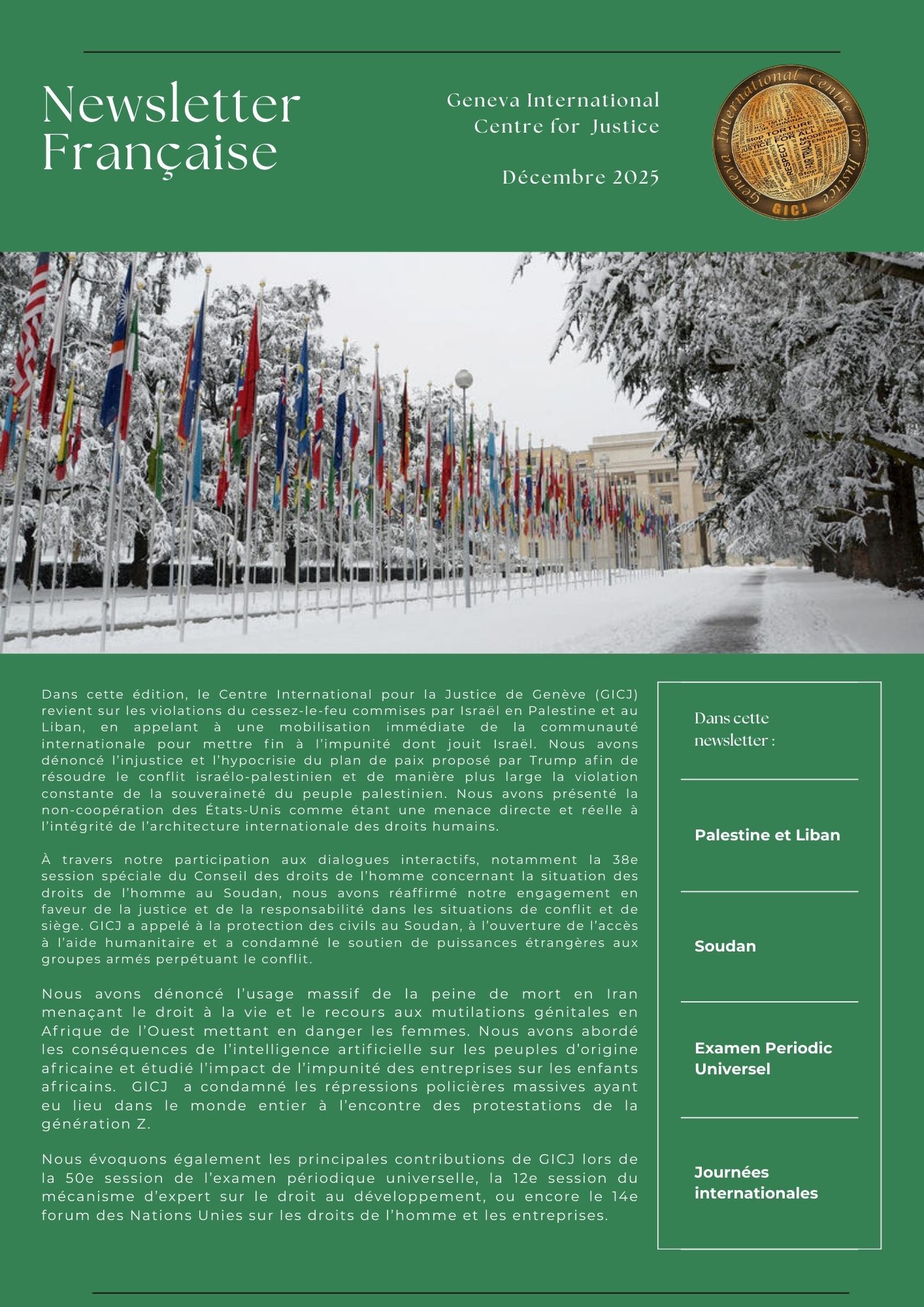 Newsletter française